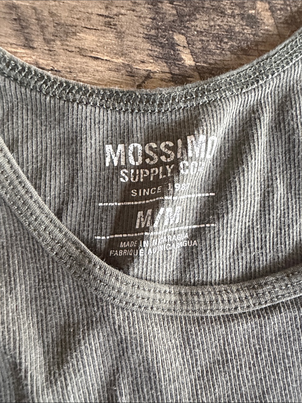 Mossimo Supply Co. Teal and Olive Ribbed Tank Tops Duo - Picture 3 of 3